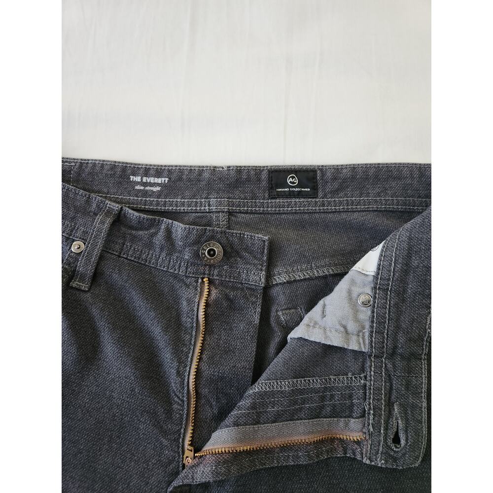 AG Adriano Goldschmied The Everett Slim Straight Jeans Men’s 34x34 Gray Denim - Picture 5 of 11